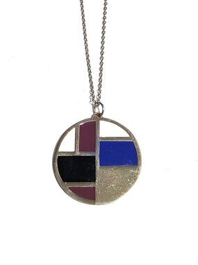French Connection Mondrian pendant necklace